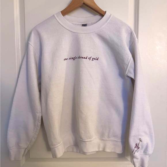 Embroidered Taylor Swift Folklore Crewneck - Picture 1 of 4